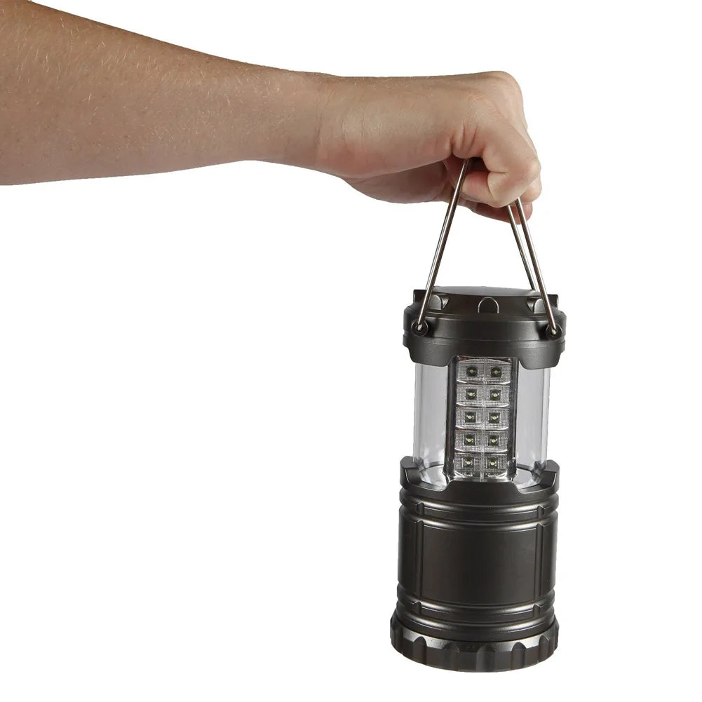 Luminária LED pop-up para acampamento