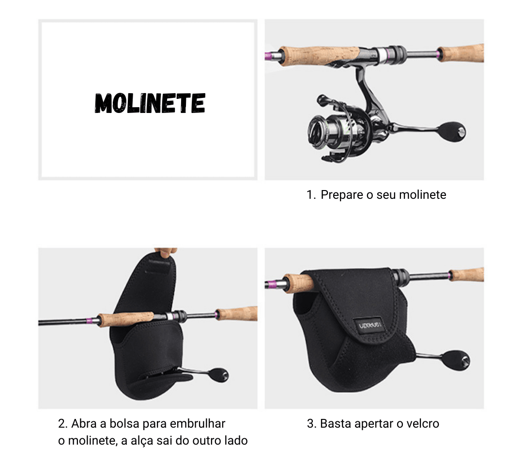 Bag portátil para Molinete - LINNHUE [Pesca - Acessórios de Pesca - Bags] 01 - Bag portátil para Molinete - LINNHUE Pescamping 