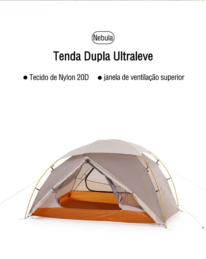 Barraca 20D Nylon 2 Pessoas Ultraleve À Prova D'Água - Naturehike [Camping - Barracas - Barraca] 03 - Barraca 20D Nylon 2 Pessoas Ultraleve À Prova D'Água - Naturehike Pescamping 