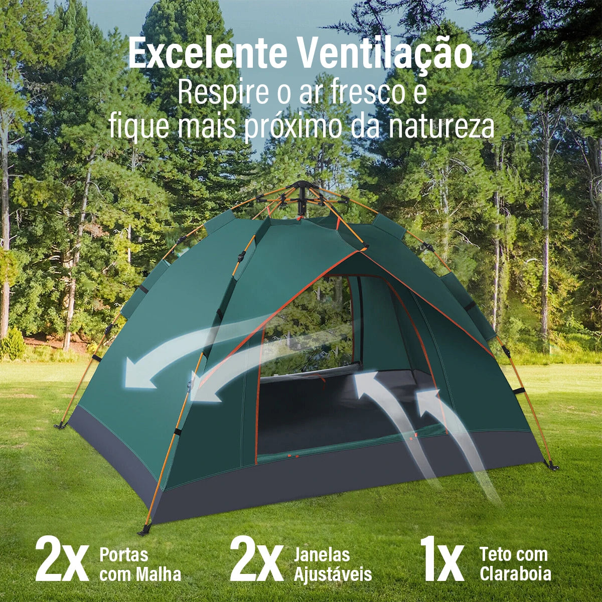 Barraca Automática Camping - New Hawaii [Camping - Barracas - Barracas] 02 - Barraca Automática Camping Impermeável - New Hawaii Pescamping 