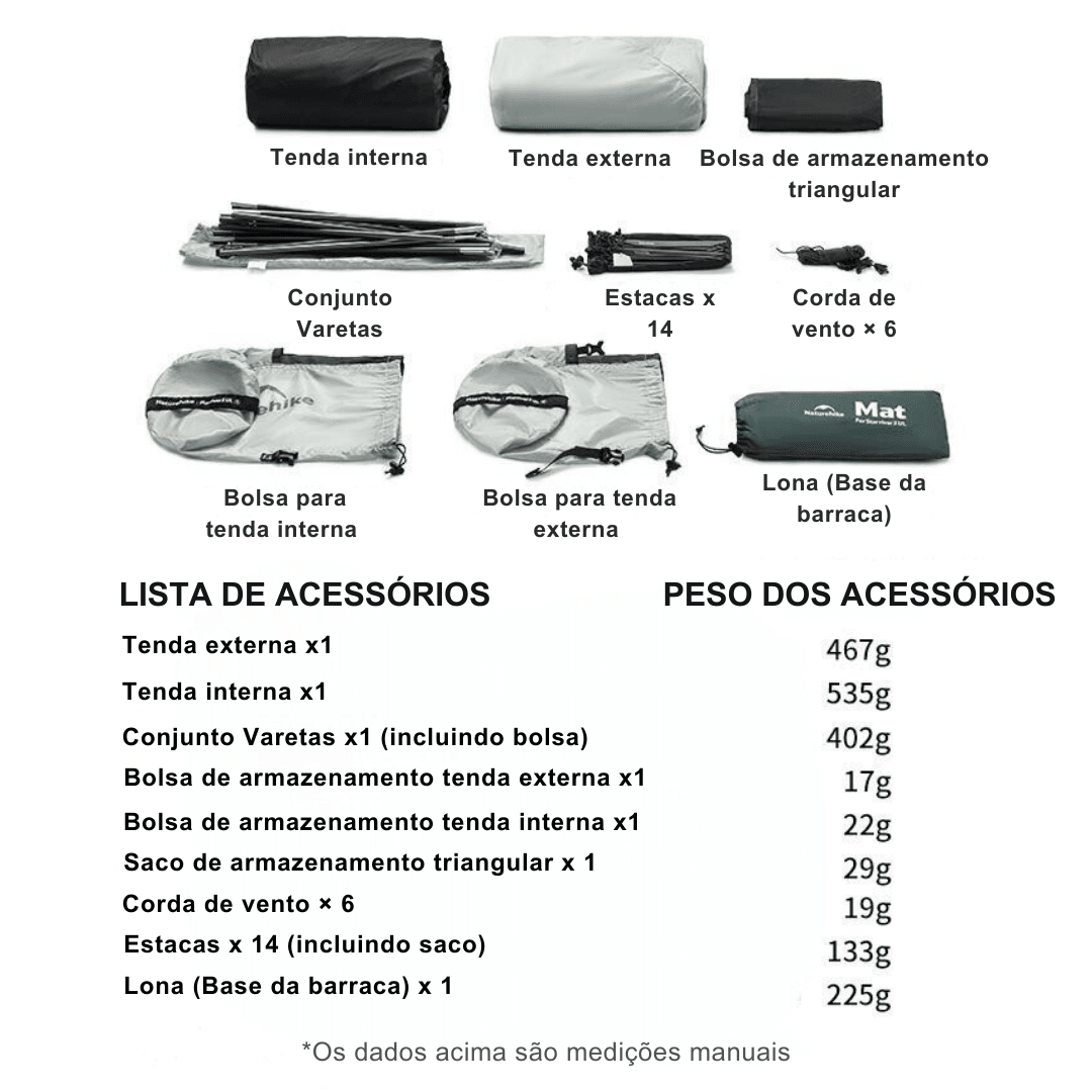 Barraca Ultraleve Portátil Impermeável para Camping - Týr [Camping - Barracas - Barraca] 06 - Barraca Ultraleve Portátil Impermeável para Camping - Týr Pescamping 