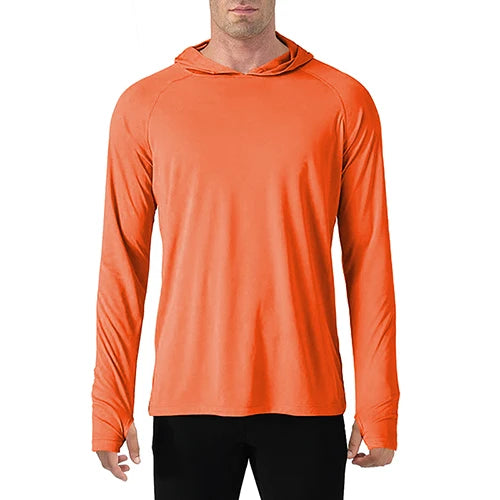 Blusa Respirável Proteção UV 50+ - UV Hoddie [Vestuário - Camisas - Camisa] 01 - Blusa Respirável - UV Hoddie Pescamping Laranja P 