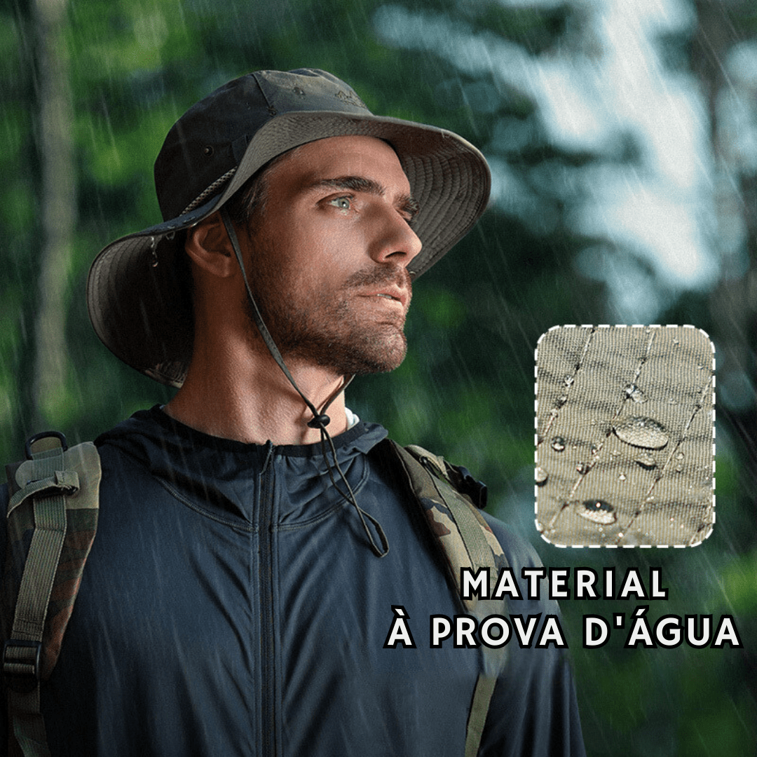 Chapéu Outdoor Impermeável Anti-UV - Travellers [Vestuário - Acessórios - Chapeus] 03 - Chapéu Outdoor Impermeável Anti-UV - Travellers Pescamping 