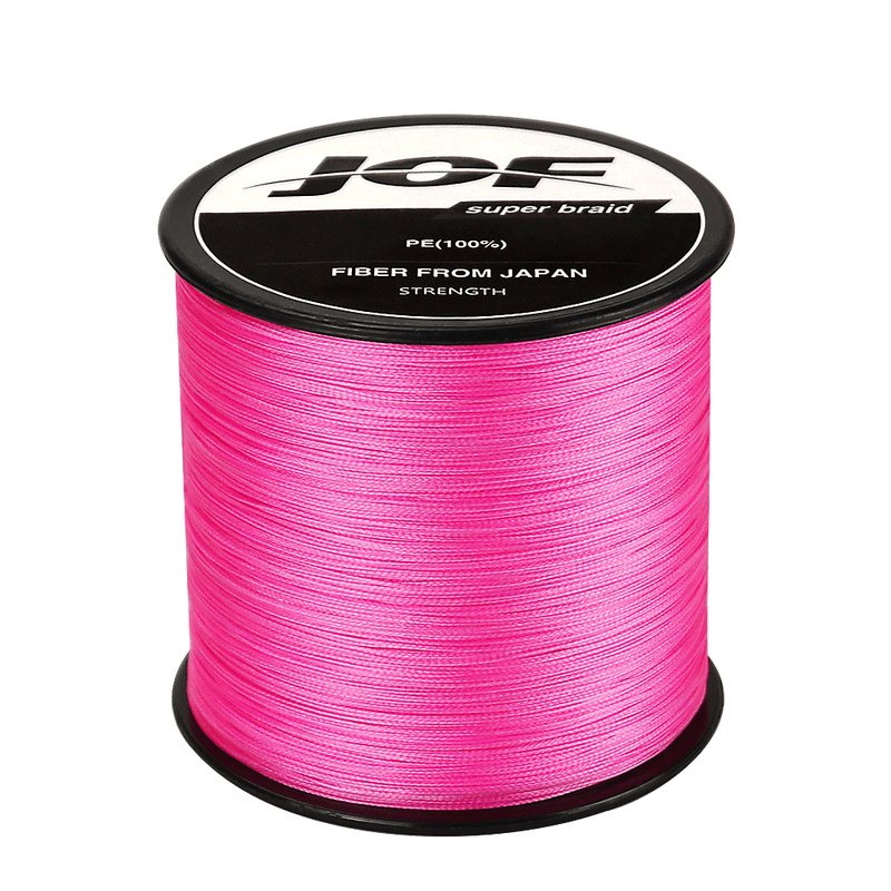 Linha de Pesca Multifilamento Jof Super Braid 1000 M [Pesca - Linhas - Multifilamento] 03 - Linha de Pesca Multifilamento Jof Super Braid 1000 M Pescamping Rosa 3.62 Kg - 0.104 mm 