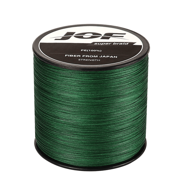 Linha de Pesca Multifilamento Jof Super Braid 1000 M [Pesca - Linhas - Multifilamento] 03 - Linha de Pesca Multifilamento Jof Super Braid 1000 M Pescamping Verde 3.62 Kg - 0.104 mm 