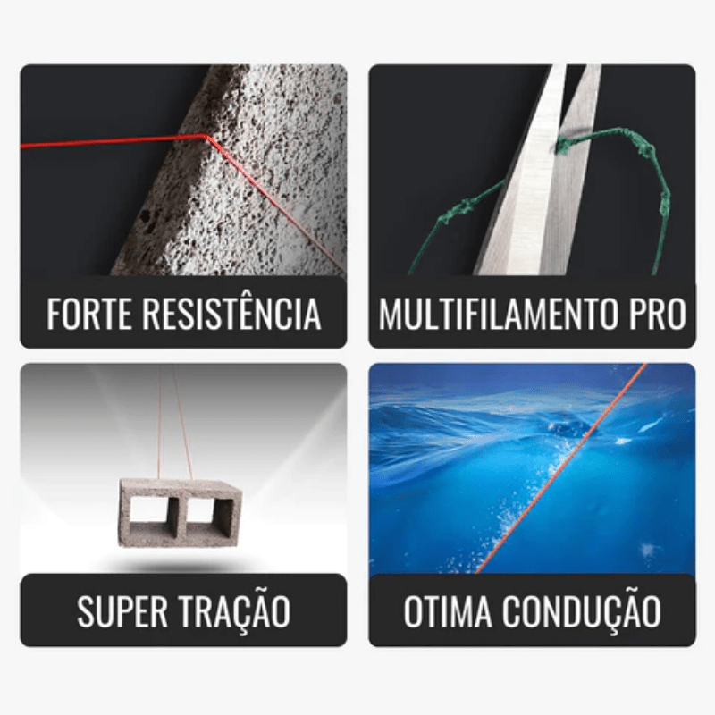 Linha de Pesca Multifilamento Jof Super Braid 500 M [Pesca - Linhas - Multifilamento] 04 - Linha de Pesca Multifilamento Jof Super Braid 500 M Pescamping 