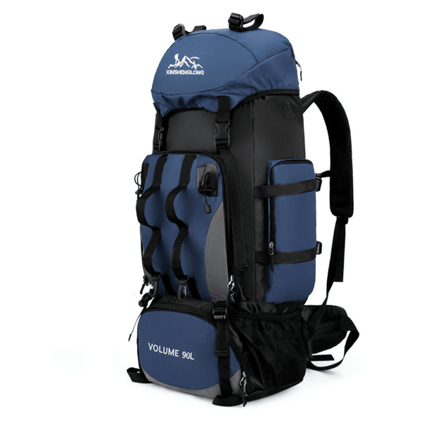 Mochila Escalada 90L - Explorer [Camping - Mochilas e Bags - Mochilas] 04 - Mochila Escalada 90L - Explorer Pescamping Deep Blue China 