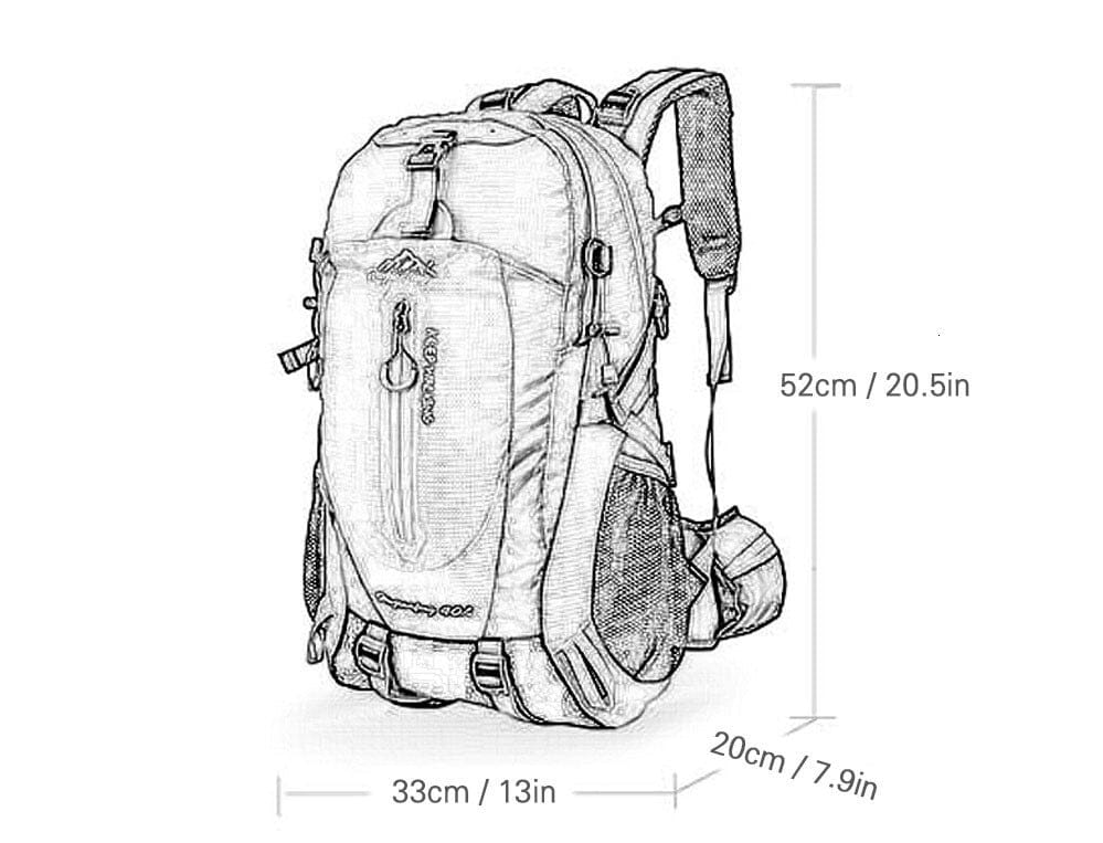 Mochila Impermeável 40L - Explorer [Camping - Mochilas e Bags - Mochilas] 03 - Mochila Impermeável 40L - Climb Pescamping 