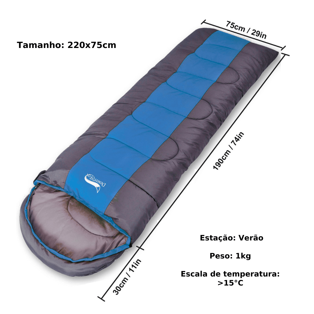 Saco de Dormir 4 Estações - Desert [Camping - Saco de dormir - Saco de dormir] 01 - Saco de dormir 4 estações - Desert Pescamping 