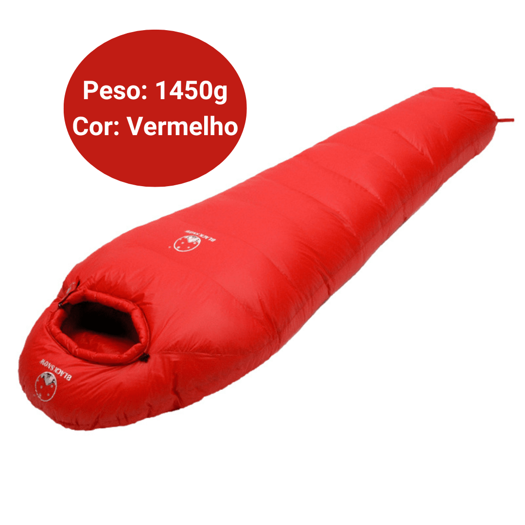 Saco de Dormir Térmico Inverno - ArcticPro [Camping - Saco de dormir - Saco de dormir] 02 - Saco de Dormir Térmico Inverno - ArcticPro Pescamping 1450g Vermelho 