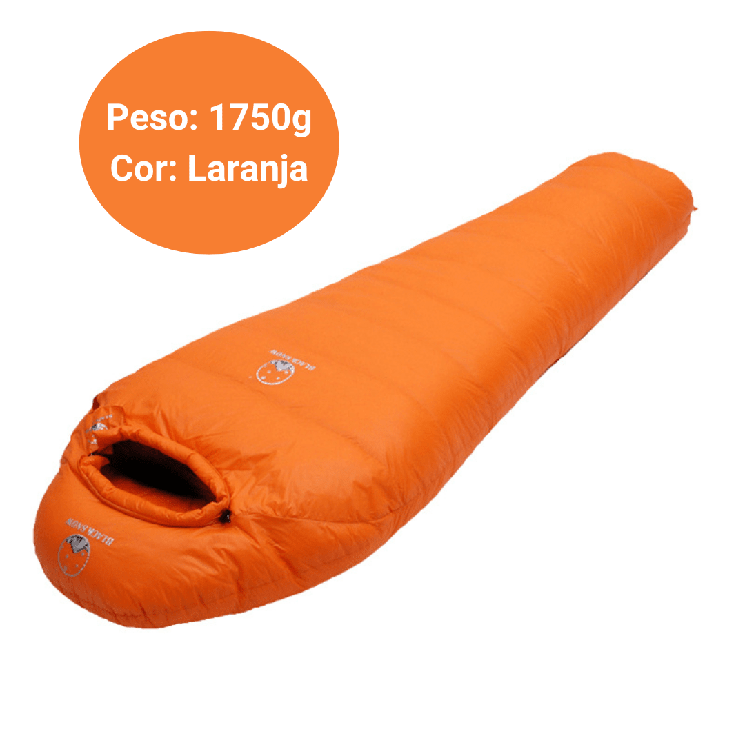 Saco de Dormir Térmico Inverno - ArcticPro [Camping - Saco de dormir - Saco de dormir] 02 - Saco de Dormir Térmico Inverno - ArcticPro Pescamping 1750g Laranja 