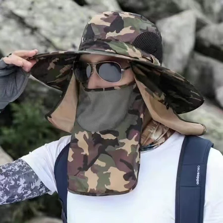 Chapéu De Pesca e Camping Proteção Uv - Sunblock