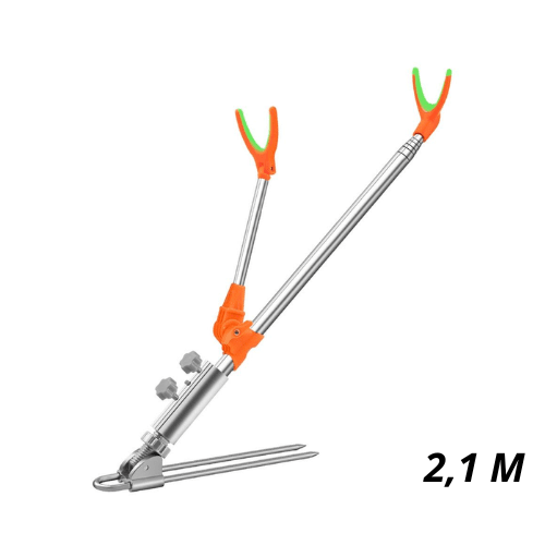 Suporte Para Vara de Pesca Articulado Ajustável [Pesca - Acessórios - Suporte] 04 - Suporte Para Vara de Pesca Articulado Pescamping Único 2.1 m 