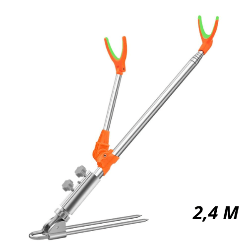 Suporte Para Vara de Pesca Articulado Ajustável [Pesca - Acessórios - Suporte] 04 - Suporte Para Vara de Pesca Articulado Pescamping Único 2.4 m 