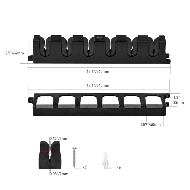 Suporte para Vara de Pesca Fixa Parede [Pesca - Acessórios - Suporte[ 02 - Suporte para Vara de Pesca Fixa Parede Pescamping 