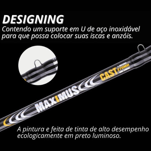 Vara de Pesca Para Molinete em Carbono - Mifine Maximus [Pesca - Vara - Carretilha] 01 - Vara de Pesca Em Carbono Para Molinete Mifine Maximus Pescamping 