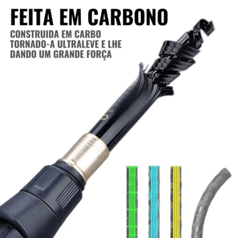 Vara de Pesca Sougayilang Cast Telescópica (Carretilha) [Pesca - Vara - Carretilha] 02 - Vara de Pesca Sougayilang Cast Telescópica (Carretilha) Pescamping 